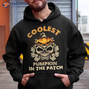 coolest pumpkin in the patch skull halloween shirt hoodie