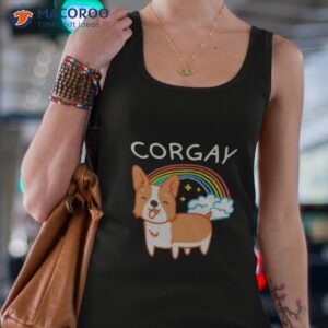 corgay pride corgi shirt tank top 4