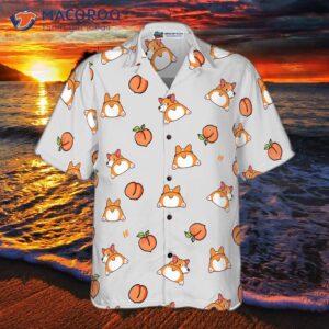 corgi butt and peaches seamless hawaiian shirt 2