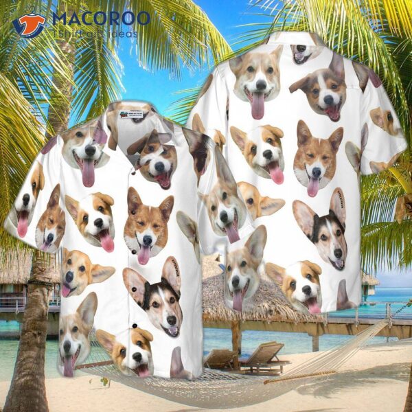 “corgi Hawaiian Shirt Featuring Cute Corgis’ Smiling Faces – The Best Dog For And “