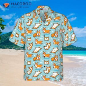 corgi life shirt for s hawaiian 2 1