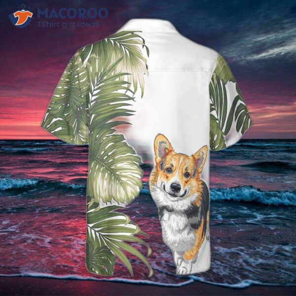 “corgi Monstera Leaves Corgi Hawaiian Shirt: The Best Dog Shirt For And “