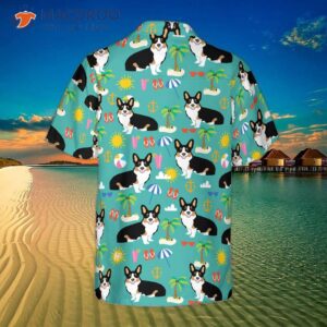 Corgi On The Beach Hawaiian Shirt