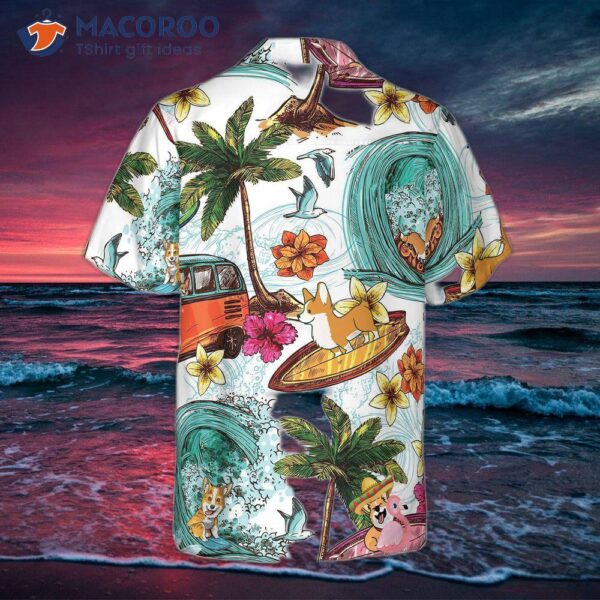 “corgi On The Beach” Shirt For ‘s Hawaiian