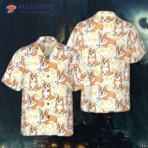 Corgi Pembroke Hawaiian Shirt For