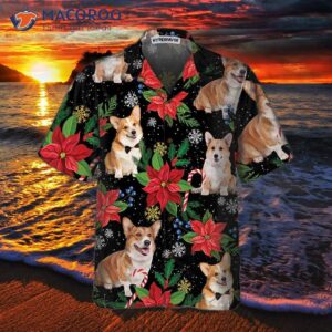 corgi with christmas plants hawaiian shirt funny shirt for amp best gift 2