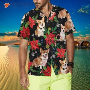 corgi with christmas plants hawaiian shirt funny shirt for amp best gift 3