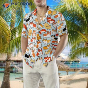 corgi world hawaiian shirt 4