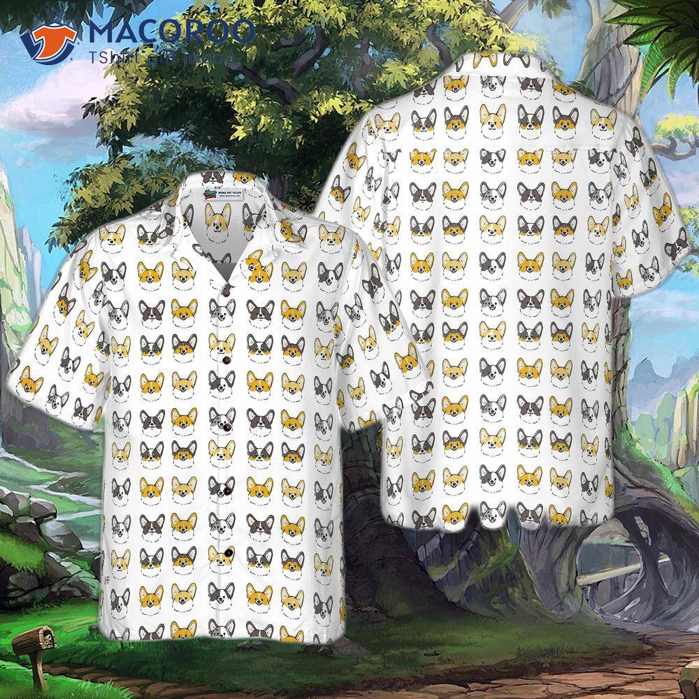 “corgis In Different Colors” Corgi Hawaiian Shirt: The Best Dog Shirt For And