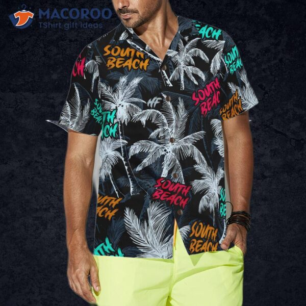 Coronado Beach Coconut Tree Seamless Hawaiian Shirt