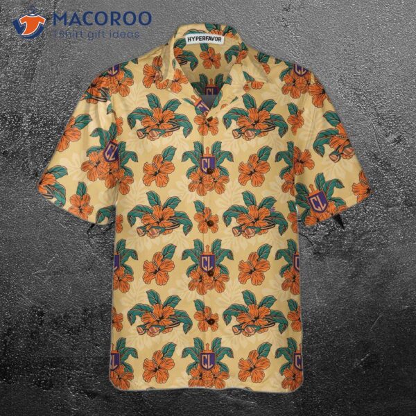 Correct: Cl Tropical Floral Hawaiian Shirt