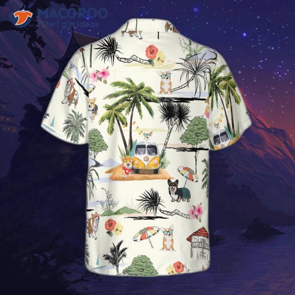 Correct: Corgi Hawaiian Beach Shirt