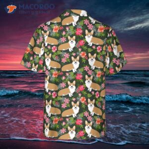 Correct: Corgi Tropical Flower Hawaiian Shirt