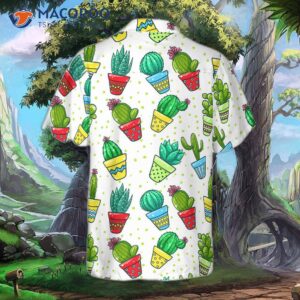 Corrected: Cactus-patterned Hawaiian Shirt