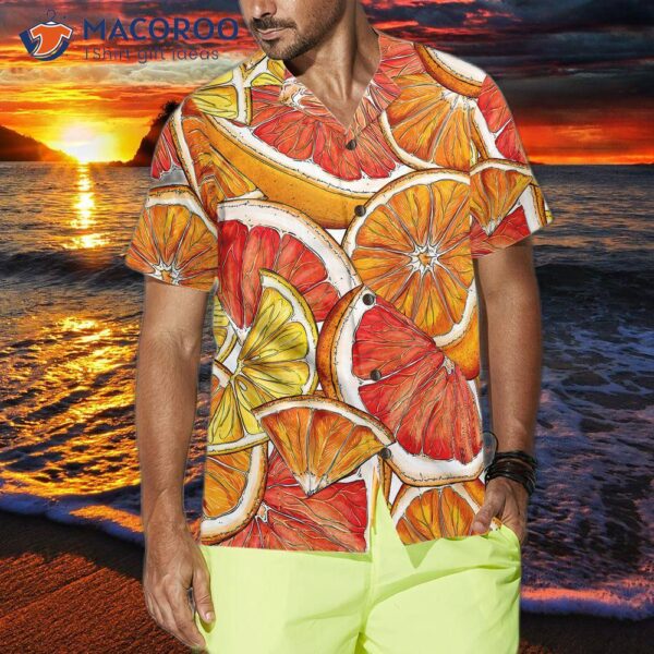 Corrected: Luxury Summer Lemon And Orange Hawaiian Shirt