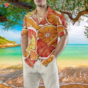 corrected luxury summer lemon and orange hawaiian shirt 4