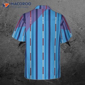 corrected vertical swimming pool pattern hawaiian style shirt 1
