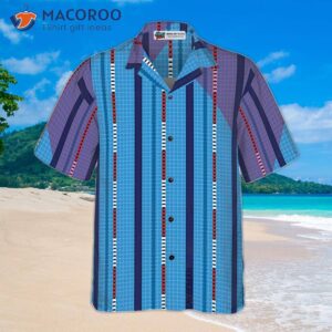 corrected vertical swimming pool pattern hawaiian style shirt 2
