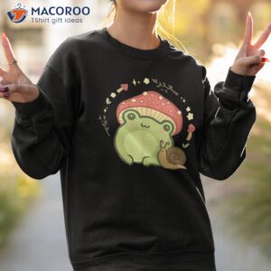 cottagecore aesthetic frog snail cute vintage shirt sweatshirt 2