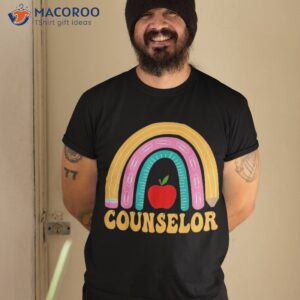 Counselor Rainbow Pencil Back To School Appreciation Shirt