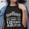 Couples Funny 19th 19 Year Anniversary Husband Wife Shirt