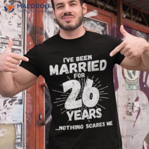 couples married 26 years funny 26th wedding anniversary shirt tshirt 1