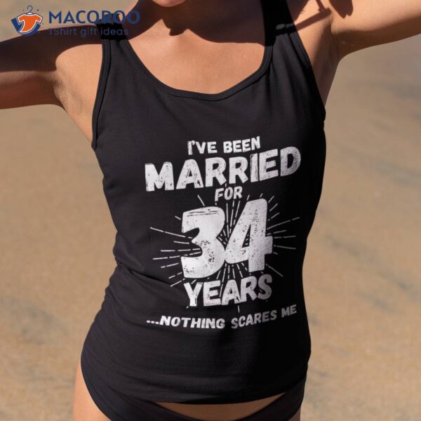 Couples Married 34 Years – Funny 34th Wedding Anniversary Shirt