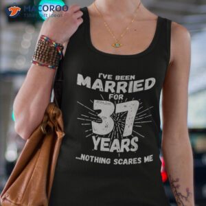 couples married 37 years funny 37th wedding anniversary shirt tank top 4