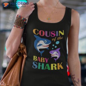 cousin of the baby birthday shark shirt tank top 4