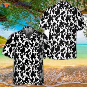 Cow Print Seamless Pattern Hawaiian Shirt, And Shirt For