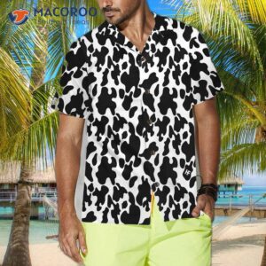 cow print seamless pattern hawaiian shirt and shirt for 3