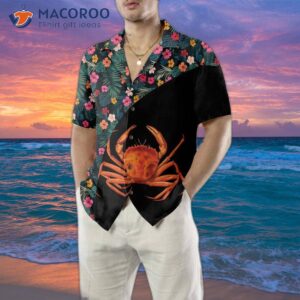 crab and flower hawaiian shirt unique print shirt 4