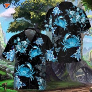 crabs in blue hawaiian shirts floral crab and cool shirts for 0