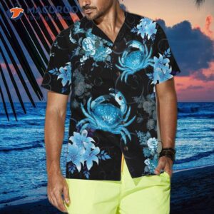 crabs in blue hawaiian shirts floral crab and cool shirts for 3