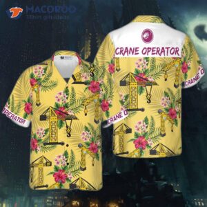 Crane Operator Wearing A Hawaiian Shirt