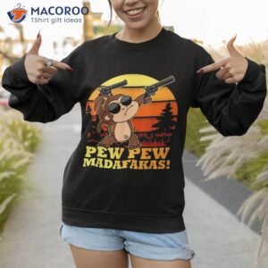 crazy monkey pew madafakas funny vintage monke shirt sweatshirt