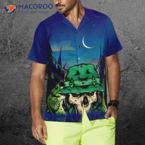 creepy skull go fishing hawaiian shirt apparel for fishers unique gift fishers 3