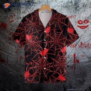 creepy spider halloween hawaiian shirt 2