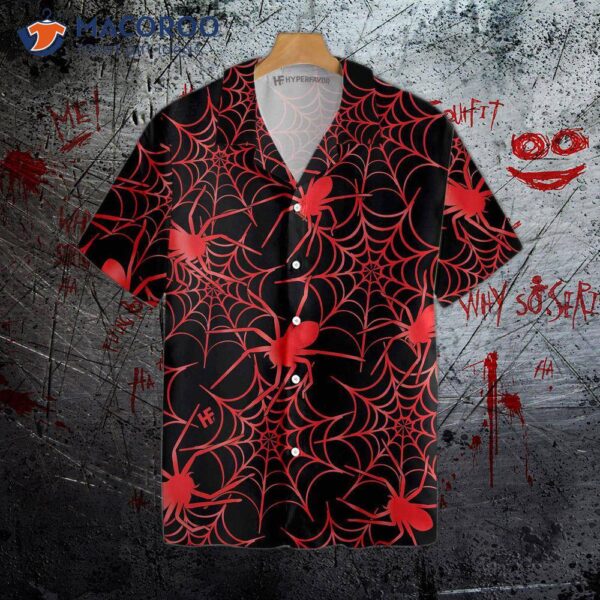 Creepy Spider Halloween Hawaiian Shirt