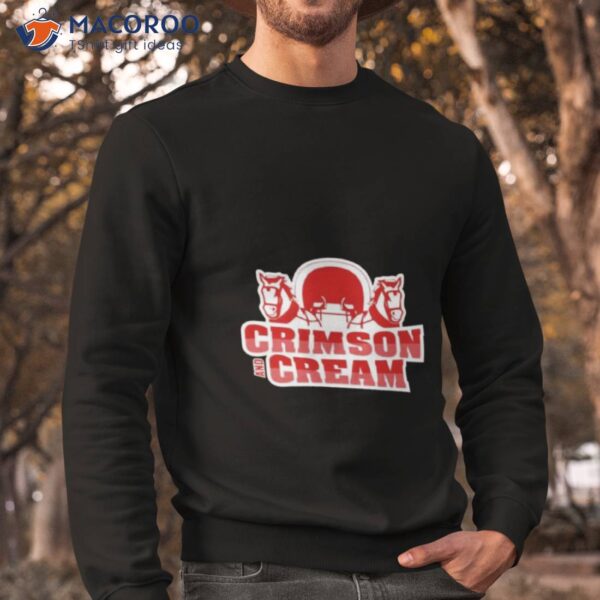 Crimson And Cream Logo Shirt