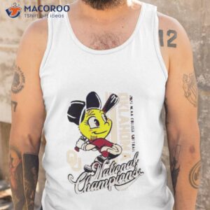 crimson oklahoma sooners 2023 ncaa college softball national champions shirt tank top