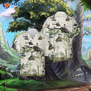 Croatian Air Force Bell Oh-58d Kiowa Warrior 324 Attack Helicopter Hawaiian Shirt