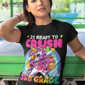 crush 3rd grade dabbing unicorn back to school girls gift shirt tshirt 1