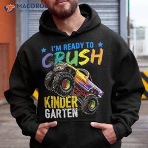 crush kindergarten monster truck back to school boys gift shirt hoodie