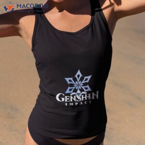 cryo big emblem genshin impact shirt tank top 2