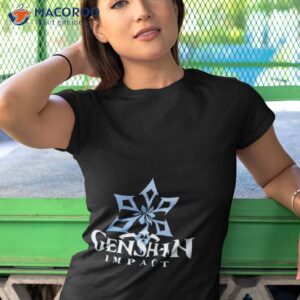 cryo big emblem genshin impact shirt tshirt 1