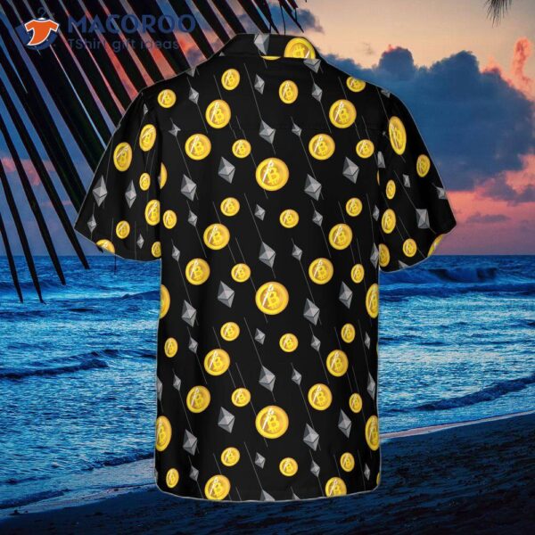 Cryptocurrency Bitcoin And Ethereum Hawaiian Shirt