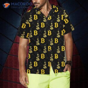 cryptocurrency bitcoin miner hawaiian shirt black and yellow shirt for amp 0