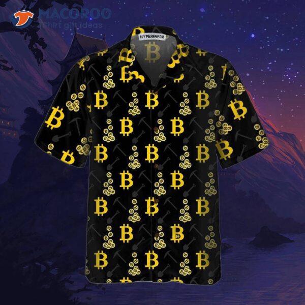 Cryptocurrency Bitcoin Miner Hawaiian Shirt