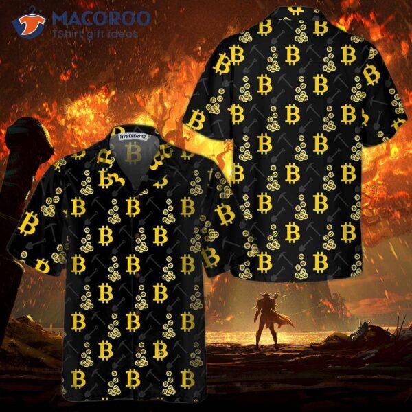 Cryptocurrency Bitcoin Miner Hawaiian Shirt